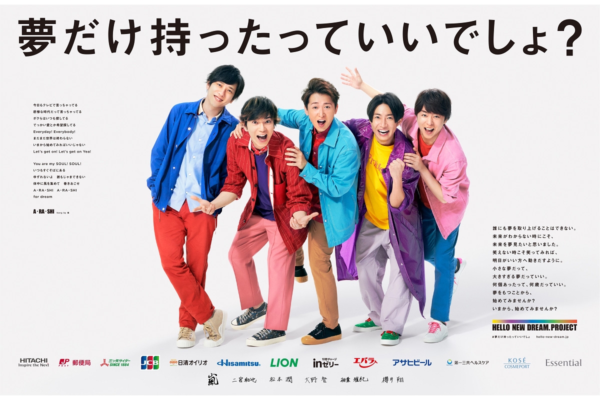 嵐　HELLO NEW DREAM.PROJECT 非売品パネル 嵐コロナ禍の夢プロジェクト メンバーが最優先に考えたこと｜NEWS