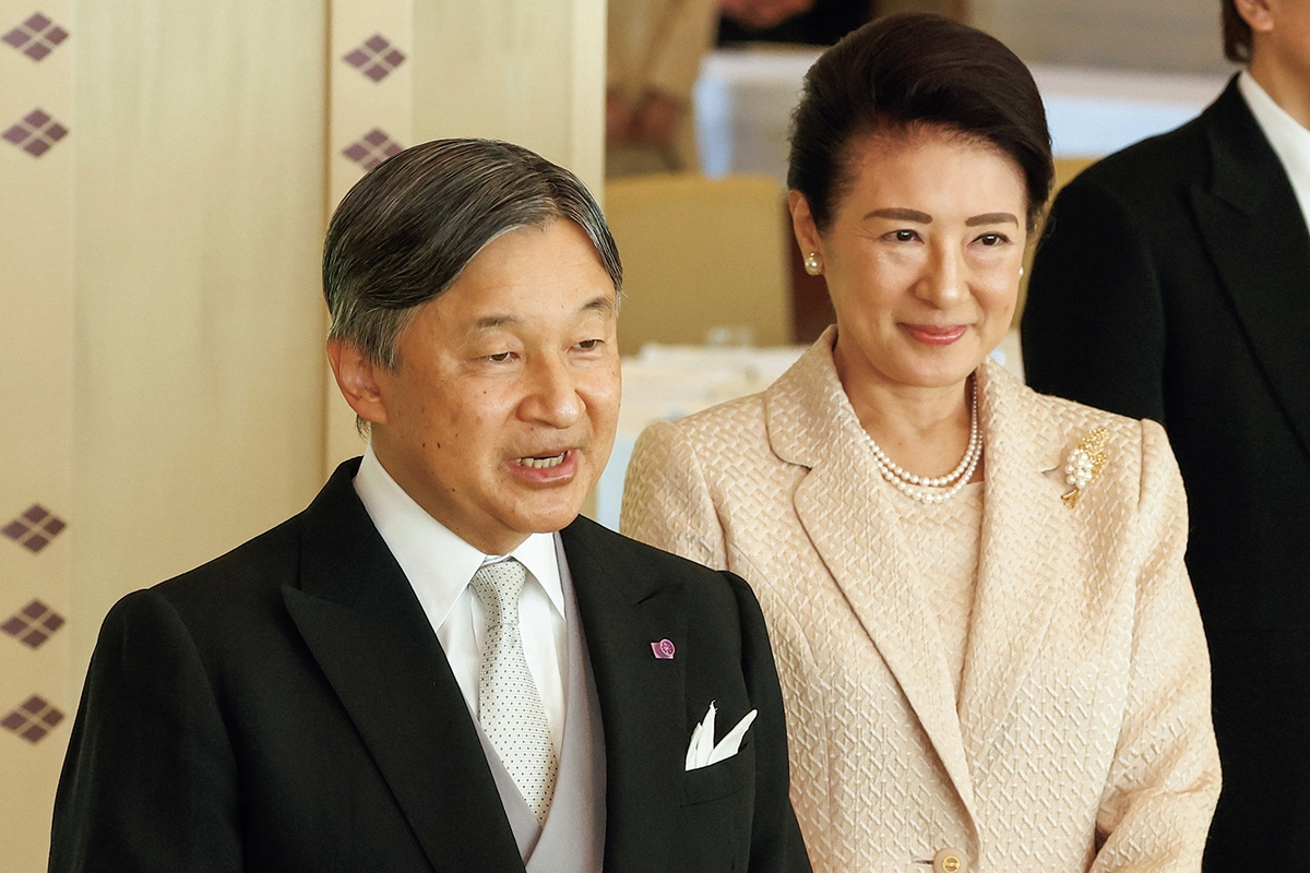 文化勲章受章者を招く茶会が皇居宮殿で開催 天皇皇后両陛下は王貞治氏