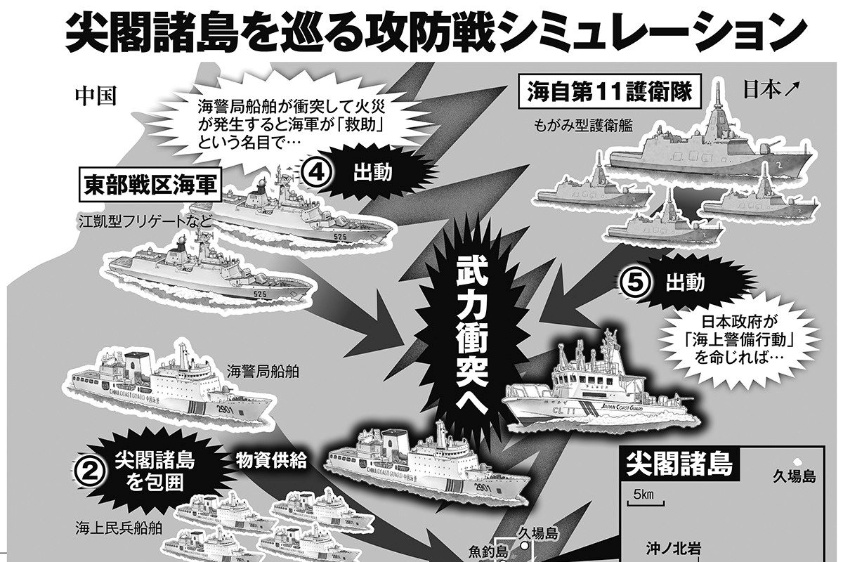 尖閣有事シミュレーション》第1段階は中国の偽装漁民が尖閣に大挙襲来
