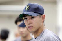 慶應大学野球部で活躍した清原正吾（時事通信より）